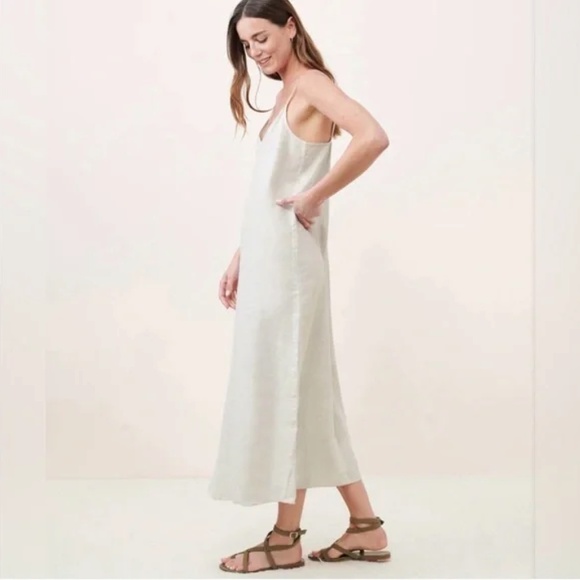 Jenni Kayne Linen Breeze Slip Dress in Natural Medium - Picture 2 of 9